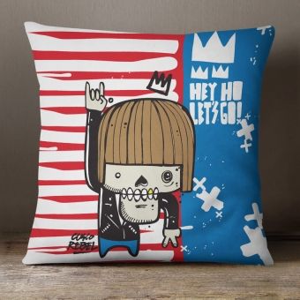Almofada Hey Ho Let´s Go by Cusco Rebel