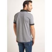 Polo Dudalina manga curta Jacquard masculina