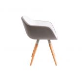 POLTRONA MILA - MARROM BASE TRIGO