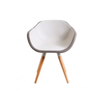 POLTRONA MILA - MARROM BASE TRIGO