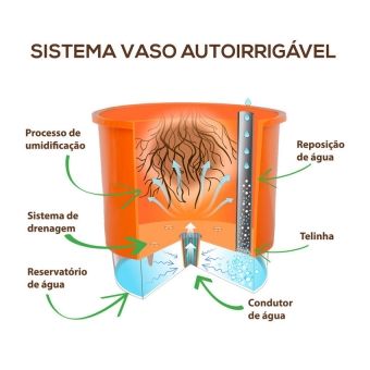 Vaso Autoirrigável I Will Survive Preto